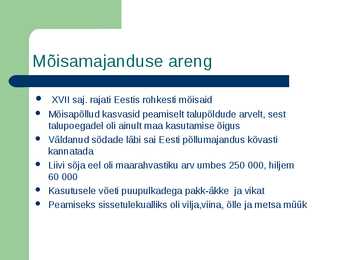 Eesti majandus 15-17-sajand #5