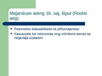 Eesti majandus 15-17-sajand #8
