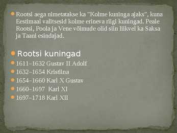 Rootsi Aeg Eestis #17