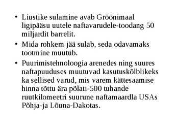 Nafta ja maagaas #2