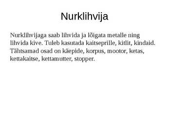 Tööpingid ning -vahendid #8