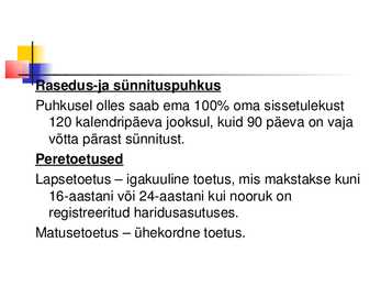 Sotsiaalkindlustus ja tervishoid #3