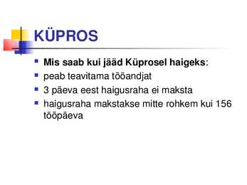 Sotsiaalkindlustus ja tervishoid #5