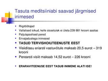 Sotsiaalkindlustus ja tervishoid #6