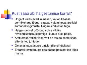 Sotsiaalkindlustus ja tervishoid #9