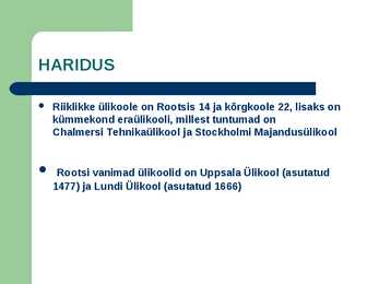 Rootsi Esitlus #12
