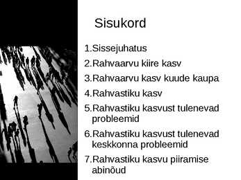 Rahvaarvu kasv-inimtegevuse mõju keskkonnale #2