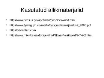 Rahvaarvu kasv-inimtegevuse mõju keskkonnale #18
