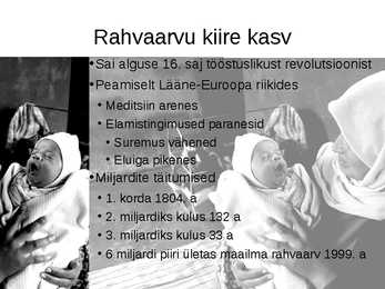 Rahvaarvu kasv-inimtegevuse mõju keskkonnale #4