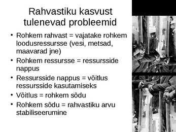 Rahvaarvu kasv-inimtegevuse mõju keskkonnale #8