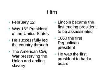 ABRAHAM LINCOLN #3