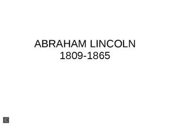 ABRAHAM LINCOLN