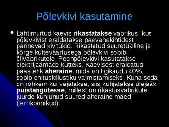 Põlevkivi #7