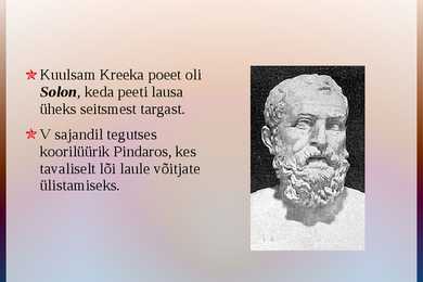 Vana-kreeka kultuur #6