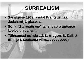 Dadaism ja sürrealism #5