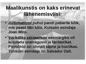 Dadaism ja sürrealism #7