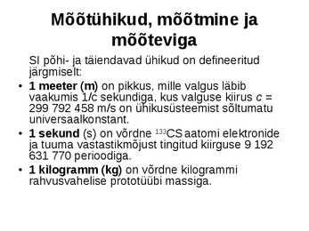 Sissejuhatus füüsikasse #18