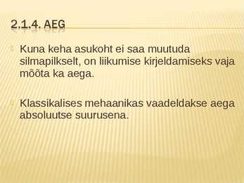 Sissejuhatus mehaanikasse #26
