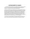 Learning English by computer