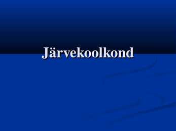 Järvekoolkond
