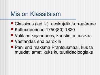 Klassitsism #2