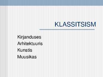 Klassitsism