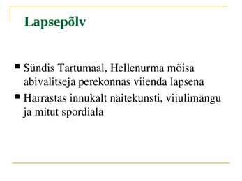 Ettekanne Konrad mägi loomingust #2