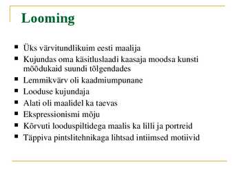Ettekanne Konrad mägi loomingust #6