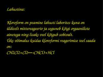 Kloroform #7