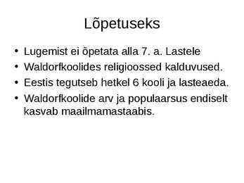 Waldorfkoolid #13