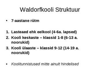 Waldorfkoolid #6