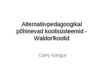 Waldorfkoolid