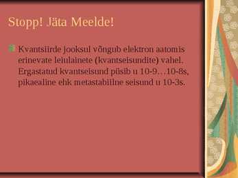 Valguse Teke #7