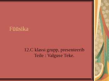 Valguse Teke