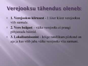 Hemorraagia ehks verejooks #4