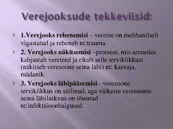 Hemorraagia ehks verejooks #6
