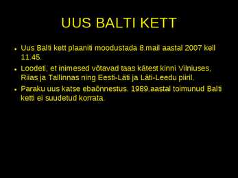 Balti kett #8