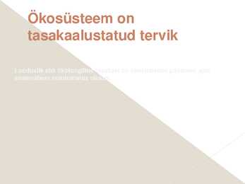 Looduslik tasakaal #2