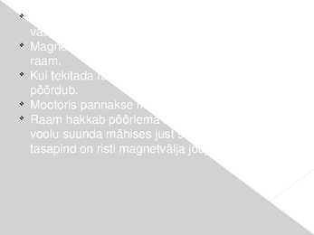 Elektrimootor ja elektrivoolugeneraator #3