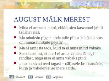 August Mälk #9