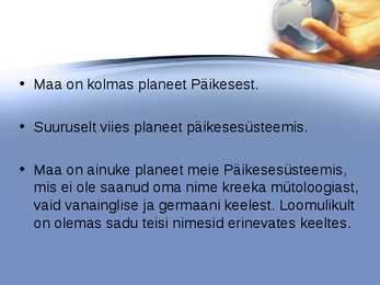 Planeet Maa esitlus #5