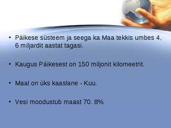 Planeet Maa esitlus #6