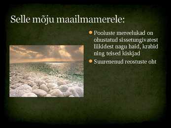 Globaalne soojenemine ja selle mõju maailmamerele #8