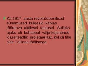 Linnakultuur ja –geograafia Rapla #17