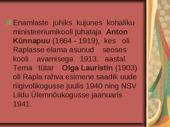Linnakultuur ja –geograafia Rapla #18