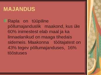 Linnakultuur ja –geograafia Rapla #9