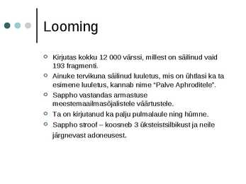 Saphho - naine ja luuletaja #3