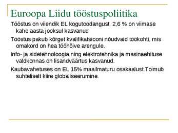 Tööstuspoliitika #15