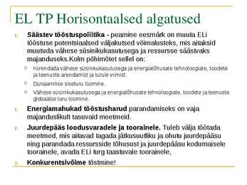 Tööstuspoliitika #20