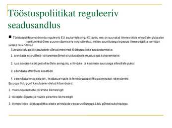 Tööstuspoliitika #22